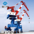 Outdoor slewing seaport jib portal crane port crane